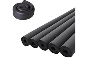 XVTHOAKU Pipe Insulation Foam Tube 1" Inch ID*3/8" TH-6Ft Foam Tubing Black Pipe Cover Heat Preservation for Outdoor Water Pipe Insulation,AC Unit, Guitar Stands, Exercise Machine Handle and Roof Rack Etc