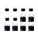 BETAFPV Super Loud DC 5V Active Alarm Buzzer Beeper Tracker 2 Terminals Electronic Continuous Sound Buzzer 12X9.5mm and 9X5.5mm for FPV Racing Drone