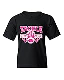 Shop4Ever® Tackle Breast Cancer Youth's T-Shirt Breast Cancer Awareness Shirts