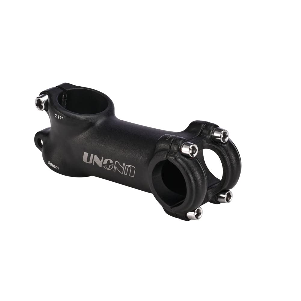 FOMTOR Bike Stem 25.4 17 Degree 90 mm Bike Stem Mountain Bike Stem Short Handlebar Stem for Most Bicycle, Road Bike, MTB, BMX, Cycling