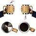 InGwest Active Life. Bamboo Coffee Mug for Men/Women - 11 fl.oz. (300 ml) Super Light Eco Stainless Steel CoffeeTea Mugs with Lid and Bamboo Handle! Large Coffee Mugs. Thickened layer of bamboo!