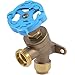 SharkBite 3/4 Inch x 3/4 Inch MHT Garden Valve, Multi Turn, Push to Connect Brass Plumbing Fitting, PEX Pipe, Copper, CPVC, PE-RT, HDPE, 24623LF