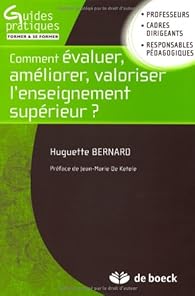 Book's Cover of Comment évaluer, améliorer, valoriser l'enseignement