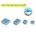 8 Pcs Heatsink for Raspberry Pi 4 MazerPi Pi 4 Heatsink Set Aluminum Heatsink with 3M 8810 Thermal Pad Heatsink for Raspberry Pi 4 Model B/ 3B+/ 3B/ 2B (Silver)