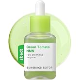 SUNGBOON EDITOR Green Tomato NMN Pore Minimizing Ampoule, 1.35 fl.oz | Patented Green Tomato Extract, NMN, Anti Sebum P, Niacinamide, Adenosine, 4D Pore Care, Pore Ampoule, Korean Skin Care