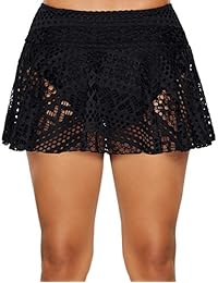 Bañador de dama con falda de encaje hueco, tallas S-XXXL