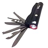 Xcare Rechargeable Bright LED Flashlight with Escape Multitools Pocket Survival Kit