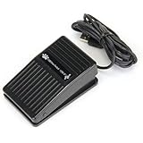 FS1-P USB Single Foot Switch Pedal Control Keyboard Mouse PC Game Plastic