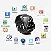 DOESIT Smart Watch,Touch Screen Bluetooth Smart Watch with Sleep Monitoring Heart Rate Monitoring for Android Phone (black-001) (Black)