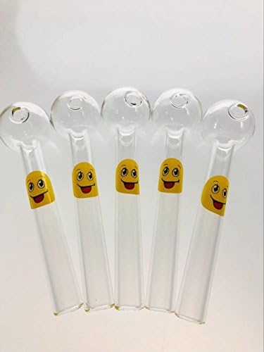 Andey 4.7 inch long Handcrafted Stained Glass Oil Burners (Smile) (5pcs)