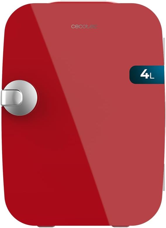 Mini Nevera Bolero MiniCooling 4L Río Red, Funcionamiento 12V-220V, Compatible coche y caravanas, Función enfriamiento y calentamiento, Rango temperatura 5-65º, Transporte fácil