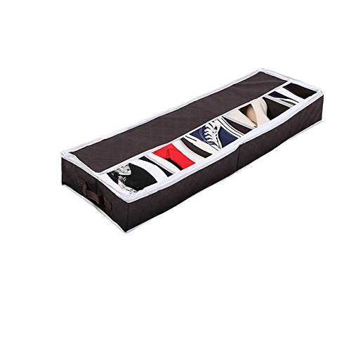 Osier Under Bed Shoes Organizer Adjustable Haning Shoe Storage,5 Cells