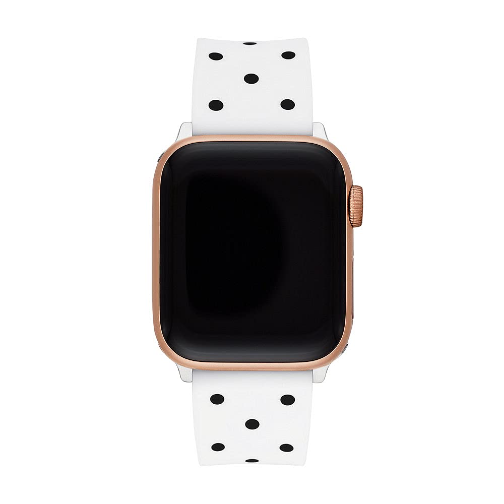 kate spade new york Designer Interchangeable Leather or Nylon Band Compatible with Your 38/40/41mm and/or 42/44/45/49mm Apple Watch Series 9/8/7/6/5/4/3/2/1/SE and/or Ultra Series 1-2