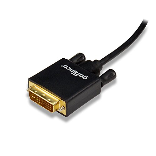 gofanco 10 Feet DisplayPort to DVI Cable (Black) - DP to DVI cable to connect DisplayPort Enabled Desktops/Laptops to DVI Displays (DPDVI10F) - Thumbnail 2