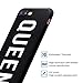 iPhone 7 Case Queen Slim Fit Black Shockproof Bumper Cheap Cell Phone Accessories Queen & King Design Thin Soft TPU Protective Capa for Men Apple iPhone 8 Cases Luxury for Women Girls