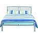 Bed Metal Frame for Kids Bedroom, Teenager and Dorm - (Full, Silver)