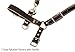 Brown 2 Snap Agitation Harness with Handle w/Stainless Steel Hardware
