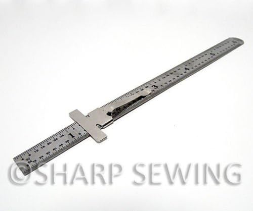 1-6" STAINLESS STEEL POCKET PRECISION RULER READ IN ENGLISH 6THS DECIMAL 300/1