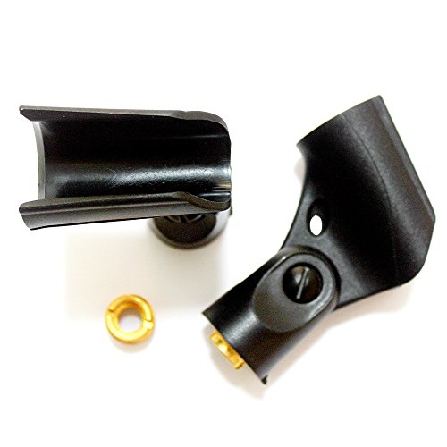 Weymic-Stands-Black-Universal-Microphone-Clip-Holder-2-pack-with-58-Male-to-38-Female-Nut-Adapters-Shure-Type-Clip-for-Handhold-Microphone-Such-As-Sm57-Sm58-Sm86-Sm87-Mic-Clip-for-All-Handheld-Transmi