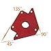 Katzco Magnetic Welding Holder - Arrow Shape for Multiple Angles - Holds up to 75 Pounds for Soldering, Assembly, Welding, and Pipes Installation