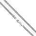 AmyRT Jewelry 4mm Silver Titanium Steel Link Curb Chain Necklace for Men Women 16 to 30 in