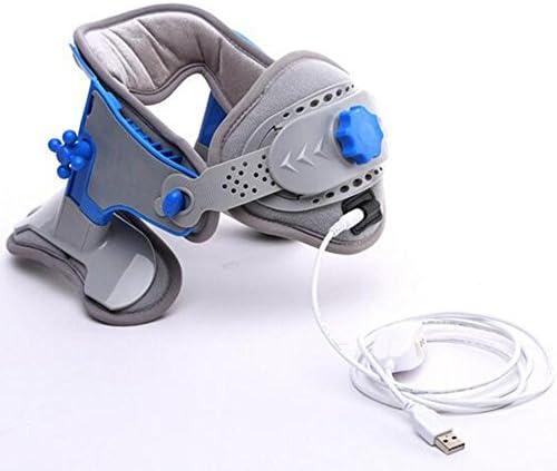 LM-04 Neck Traction Device,Cervical Support Inflatable Neck Cervical Spine Collar Support Neck Pain Treatment Vertebrae Support Belt with Pump