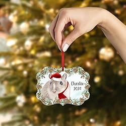 Agouti Gerbil Christmas Ornament 2024