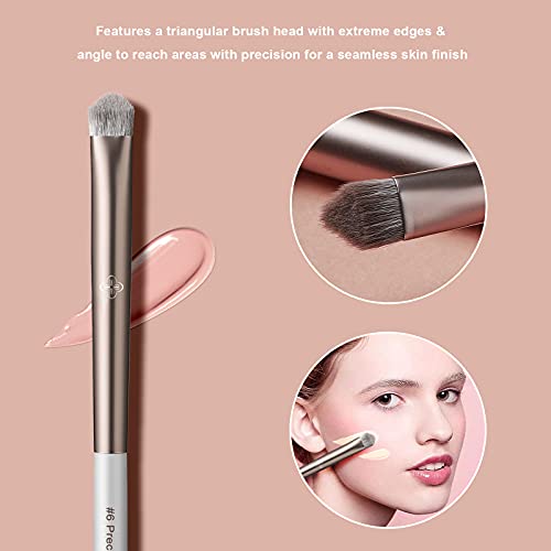 Makeup Brush Set 15pcs Pro Everyday Essentials Makeup Brushes Tool Kit Premium Synthetic Face and Eye Brushes for Foundation, Powder, Concealers, Blush, and Eyeshadow. (15pcs)
