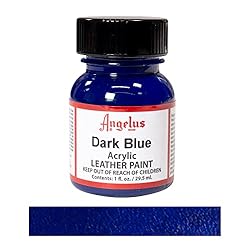 Angelus Acrylic Leather Paint Dark Blue 1oz