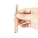 AUMELO Slant Eyebrow Tweezers - Professional Stainless Steel Slant Tip Tweezer - Precision Eyebrow Tweezers for Your Beauty - Rose Gold