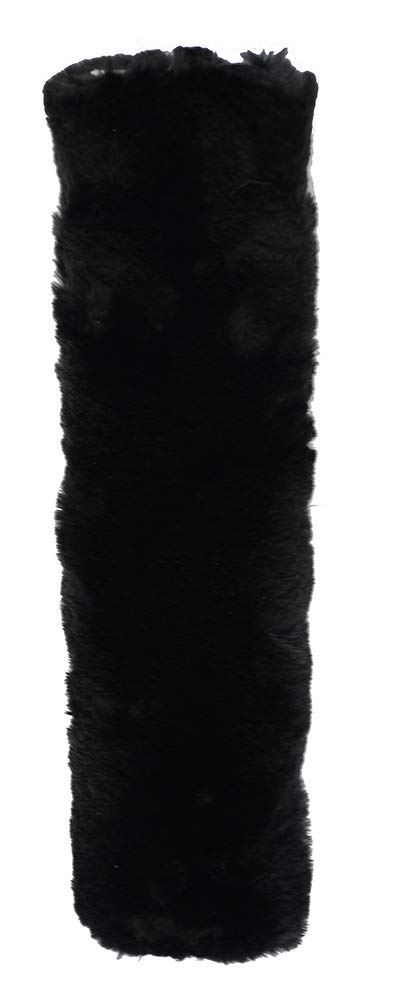 Rhinegold Luxe Noseband Cover - Black