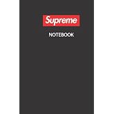 Designer Notebook: Supreme Box Logo Black