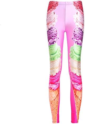SXZG Women New Yoga Pants Digital Printing Yoga Pants Blue Sky Green Grass Pants Women Slim Slimming Pencil Pants
