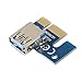 Onvian Mining Dedicated Graphics Card PCI-E 1X To 16X Riser Card 164P With 6 Pin To SATA Power Supply USB 3.0 Cable 5 Pack