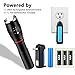 2 Pack High Lumen Flashlight, 1000 Lumen, Zoomable, 6 Modes, Cree LED, Waterproof Handheld Flashlight with COB Working Light, Rechargeable Battery & Charger & Bicycle Mount Included