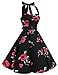 Bbonlinedress 1950s Halter Vintage Retro Rockabilly Gown Cocktail Party Dress