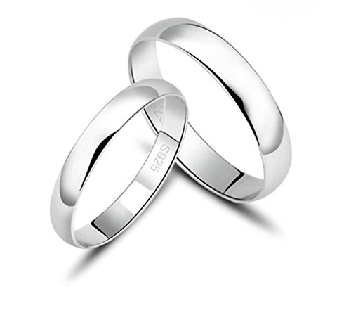 Alimab Jewelery Mens Wedding Bands Silver Plated Circle Silver Alimab Jewelery Mens Wedding Bands Silver Plated Circle Silver