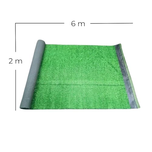 Color Carpet Pasto Sintetico Garden con medida de 6.0x2.0 metros. Altura de 7mm. Color Verde