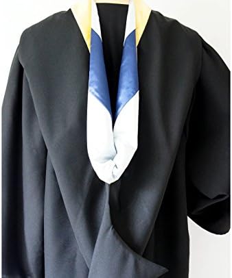 Graduation Bachelor Hood for Bachelor Degrees Silver &amp; Blue (Golden Yellow (Sciences))