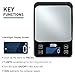 TNO Digital Food Kitchen Scale, 7 Units and High Accuracy Precision Multifunction Cooking Food Scale with Backlit LCD Display, Stainless Steel,11LB/5KG,Batteries Included-Black…