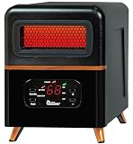 DR. INFRARED HEATER DR-978 New Upgraded Dual Heating Hybrid Portable Infrared Space Heater, 1500W with Remote