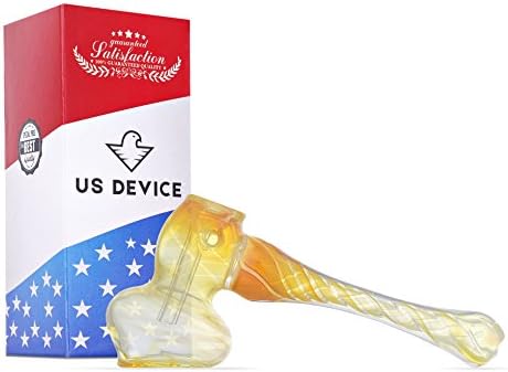 US DEVICE Fumed Yellow Glass Bulbous 5 Inch