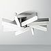 Spirelli Modern Ceiling Light Flush Mount Fixture LED Silver Aluminum 19