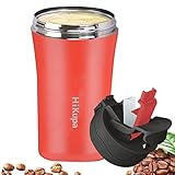 HiKupa Insulated Travel Mug with Straw and