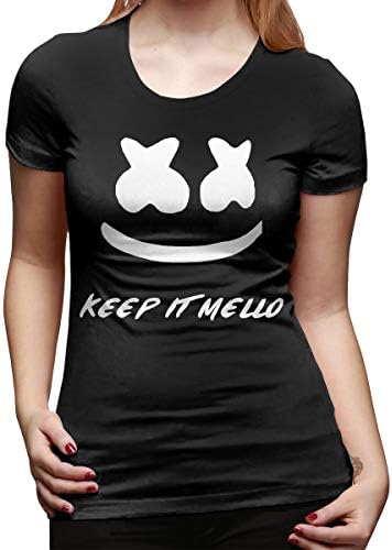Hatpee Marshmello Keep It Mello Women's Comfort Short Sleeve T-Shirt Black