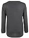 UGET Women's Casual Autumn V Neck Loose Knit Pullover Tops Sweater Jumper Asia L Dark Gray