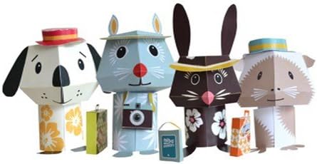 Papertoy Paper Animals - Jet Set Pets