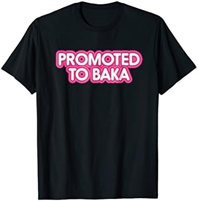 Promoted to baka t-shirt new grandmother shirt