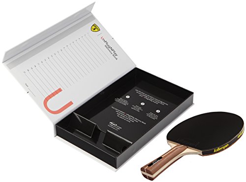 Killerspin JET200  Mocha Table Tennis Paddle - Brown Ping Pong Bat Created for the Needs of Recreational Player with White Memory Book