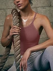 LASLULU Spaghetti Strap Sports Bras for Women High